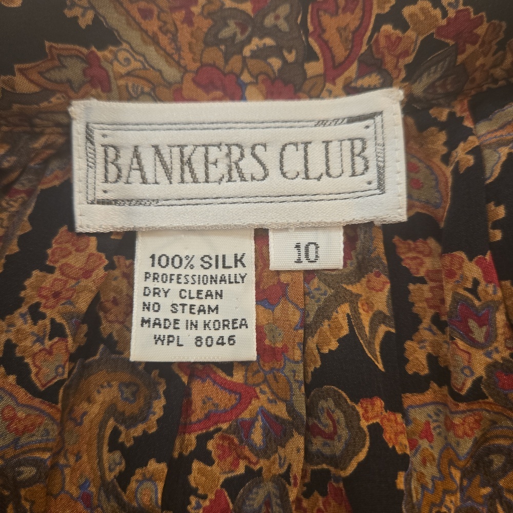 VTG 80s 100% Silk Paisley Boho Fairycore Maxi Skirt Medium - Picture 7 of 7